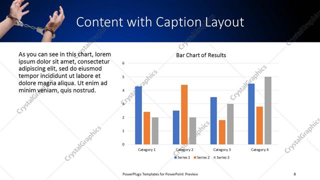 Content with Caption presentation slide layout