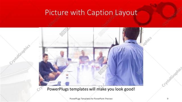Picture with Caption presentation slide layout