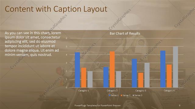 Content with Caption presentation slide layout
