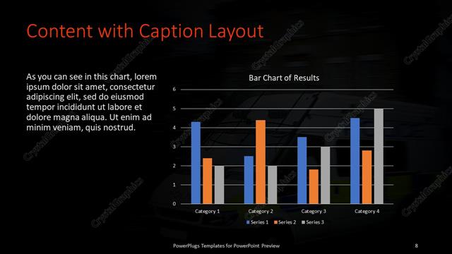 Content with Caption presentation slide layout