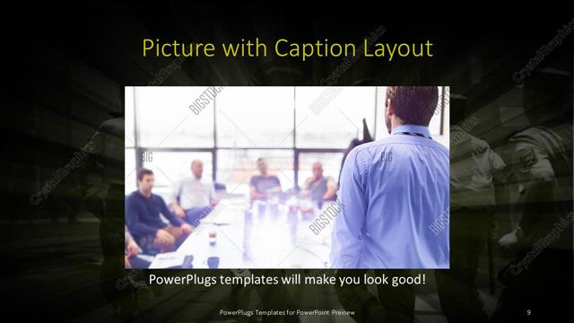 Picture with Caption presentation slide layout