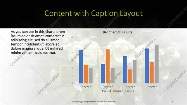 Content with Caption presentation slide layout