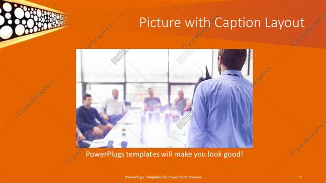 Picture with Caption presentation slide layout