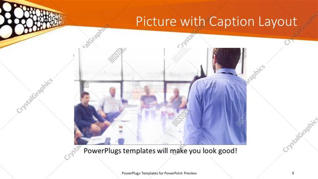 Picture with Caption presentation slide layout