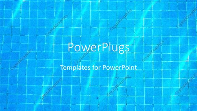  Presentation with simple nature - Pool water with depiction of pool bottom simple background