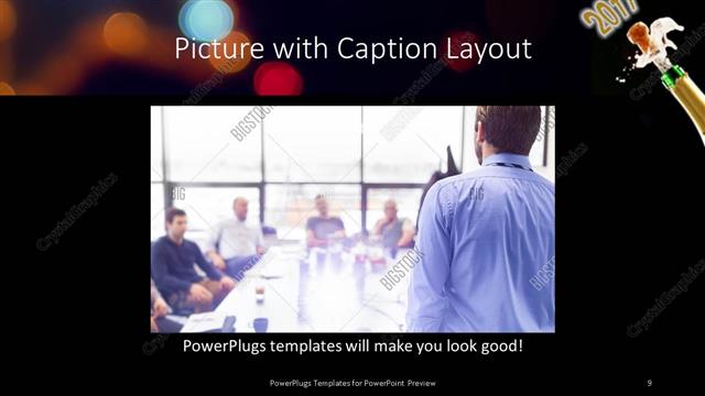 Picture with Caption presentation slide layout