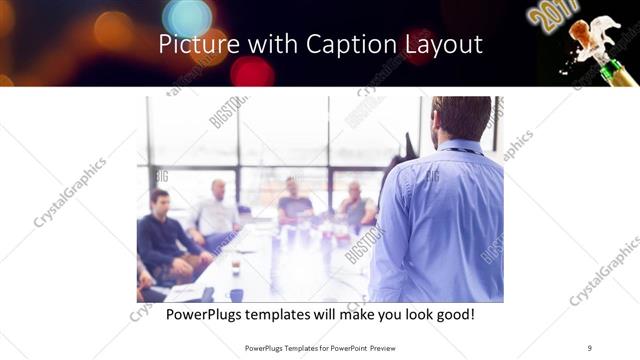 Picture with Caption presentation slide layout