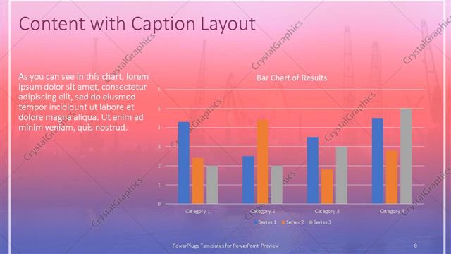 Content with Caption presentation slide layout