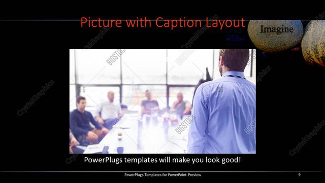 Picture with Caption presentation slide layout