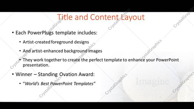 Title and Content presentation slide layout