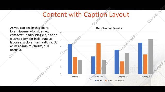 Content with Caption presentation slide layout