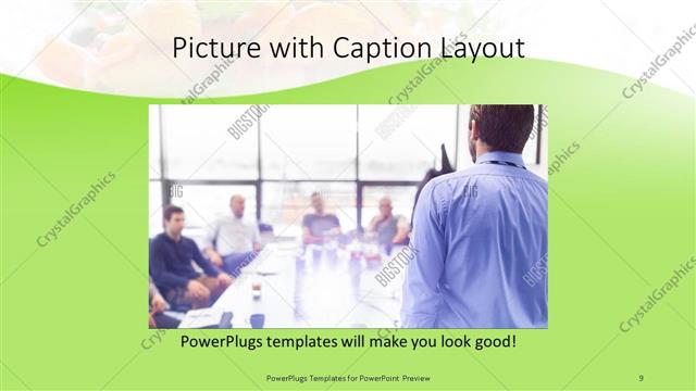 Picture with Caption presentation slide layout