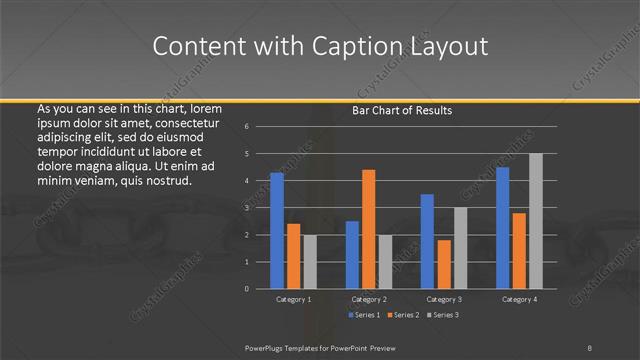 Content with Caption presentation slide layout