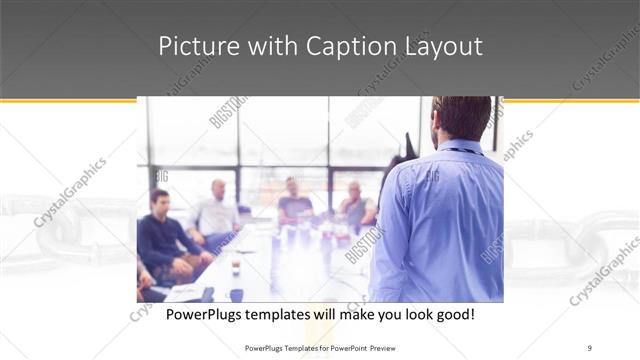 Picture with Caption presentation slide layout