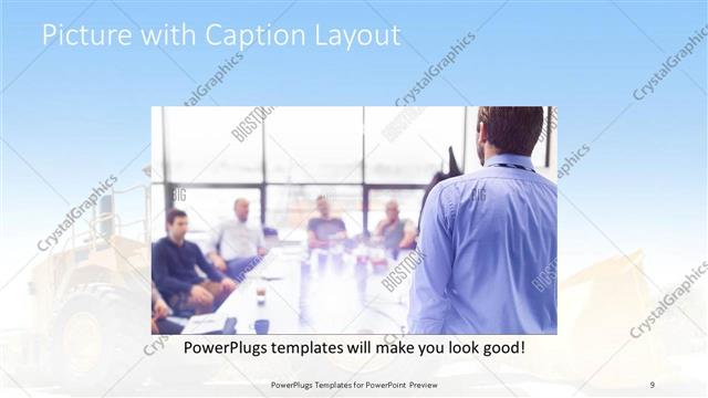 Picture with Caption presentation slide layout