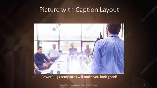 Picture with Caption presentation slide layout