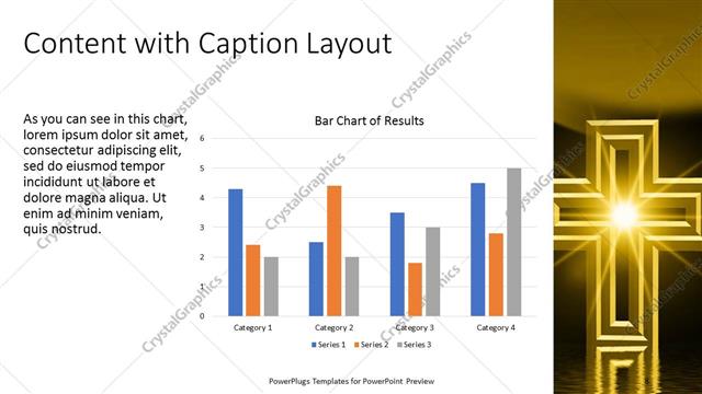 Content with Caption presentation slide layout