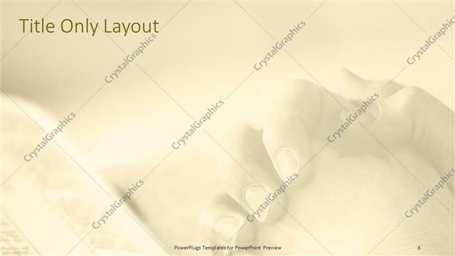 Title Only presentation slide layout