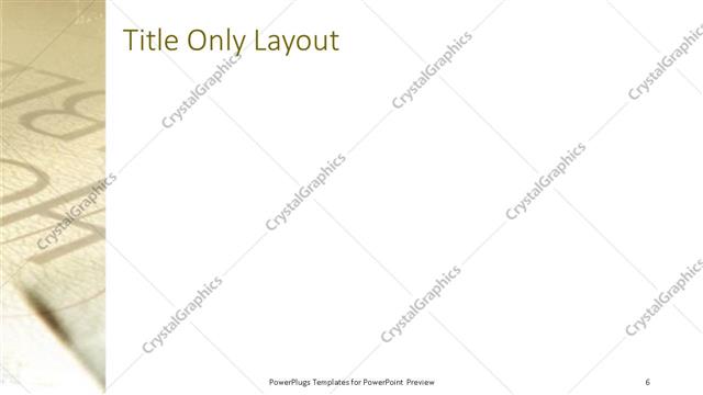 Title Only presentation slide layout