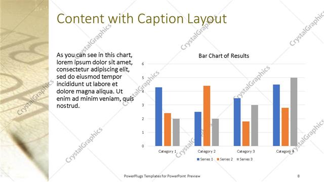 Content with Caption presentation slide layout