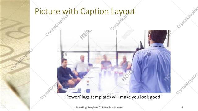 Picture with Caption presentation slide layout