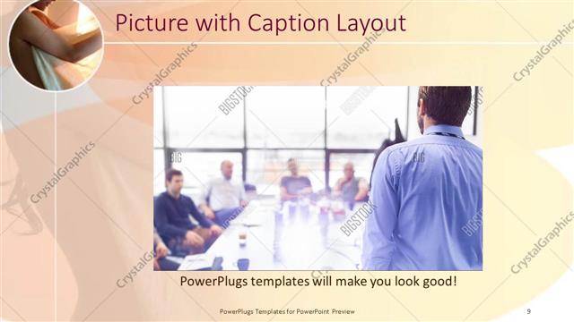 Picture with Caption presentation slide layout