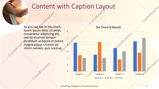 Content with Caption presentation slide layout
