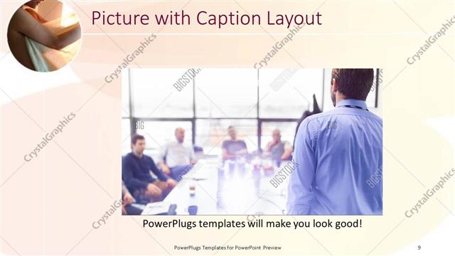 Picture with Caption presentation slide layout