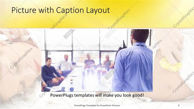 Picture with Caption presentation slide layout