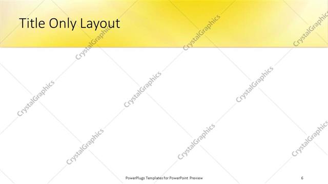 Title Only presentation slide layout