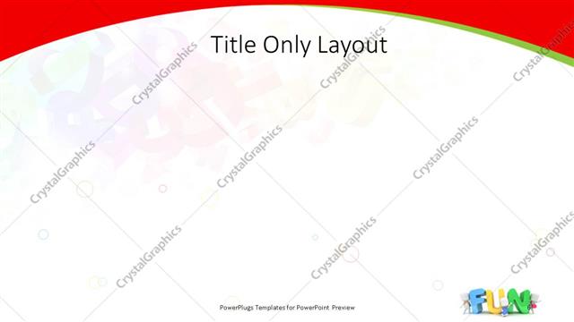 Title Only presentation slide layout