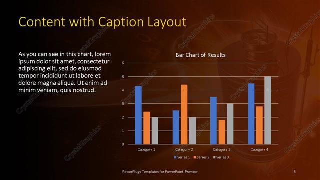 Content with Caption presentation slide layout