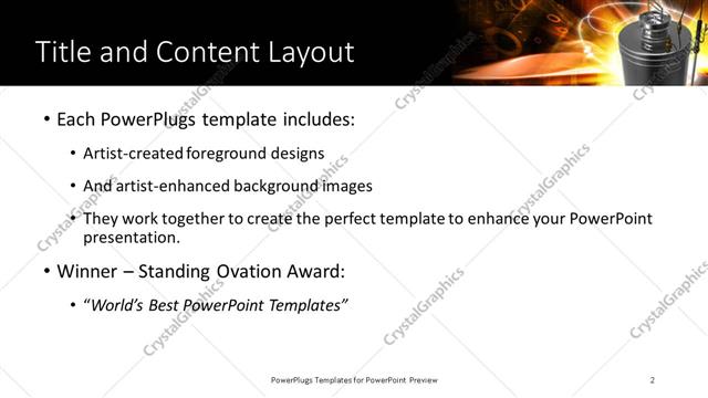 Title and Content presentation slide layout