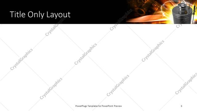 Title Only presentation slide layout