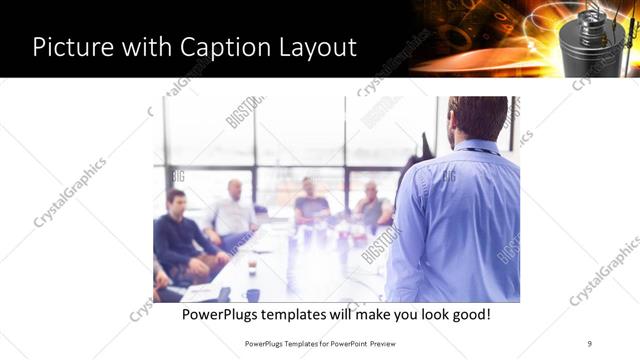 Picture with Caption presentation slide layout