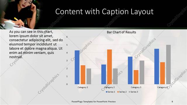Content with Caption presentation slide layout