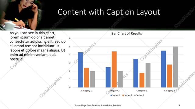 Content with Caption presentation slide layout