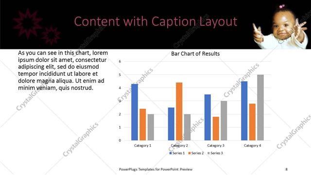 Content with Caption presentation slide layout