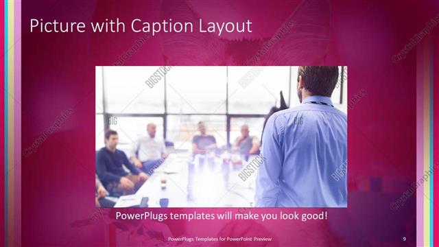 Picture with Caption presentation slide layout