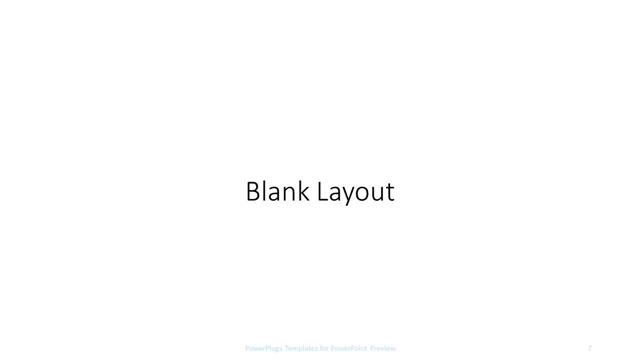 Blank presentation slide layout