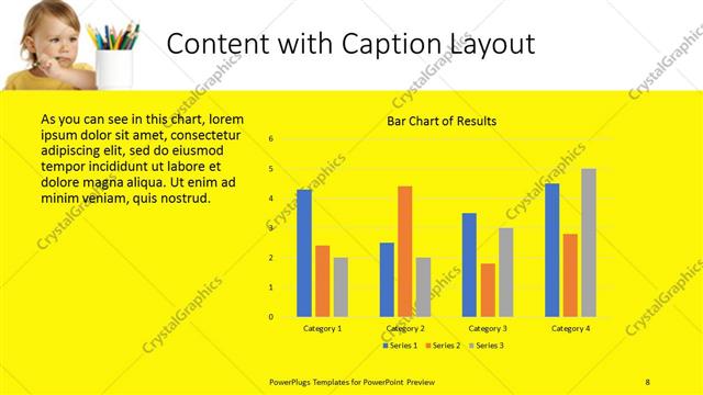 Content with Caption presentation slide layout