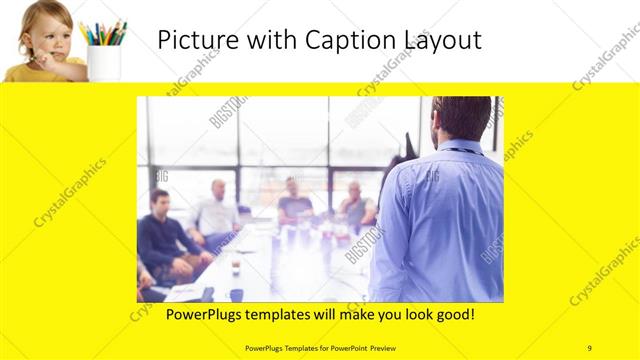 Picture with Caption presentation slide layout