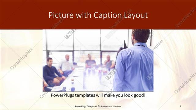 Picture with Caption presentation slide layout