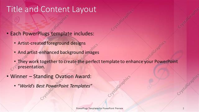 Title and Content presentation slide layout