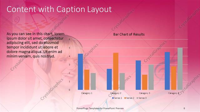 Content with Caption presentation slide layout