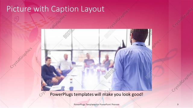 Picture with Caption presentation slide layout