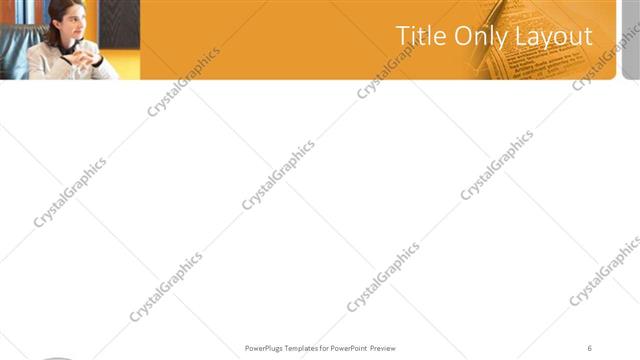 Title Only presentation slide layout