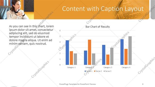 Content with Caption presentation slide layout