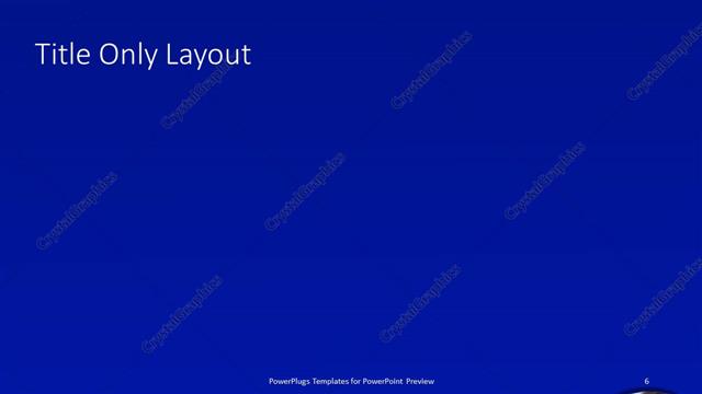 Title Only presentation slide layout