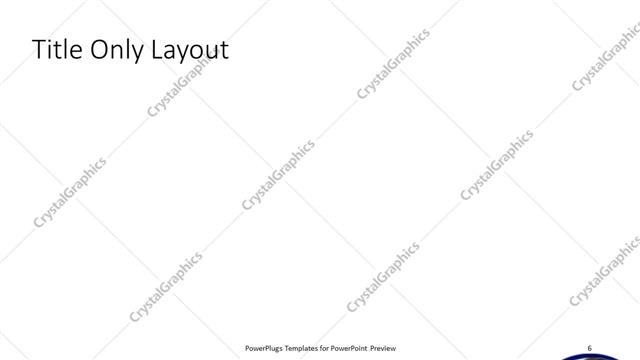 Title Only presentation slide layout